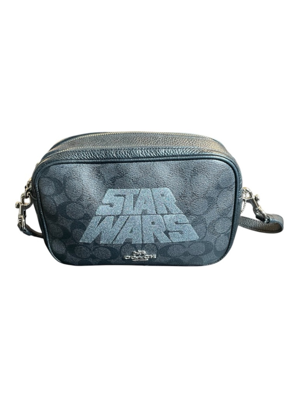 Coach x Star Wars Jes Crossbody Signature Canvas Glitter Logo F88009 - Picture 2 of 7